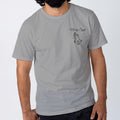 Not By Sight Tee | Left Chest Praying Hands | Heather Grey
