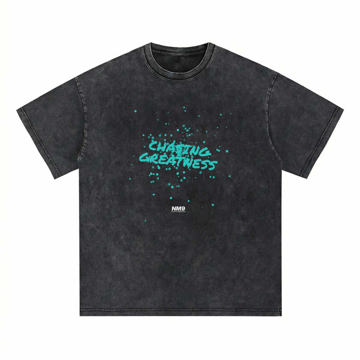 NM9 Ice Collection Heavyweight Tee | Chasing Greatness | Black