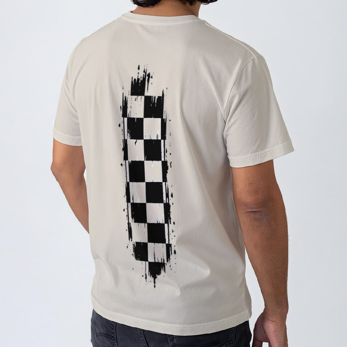 NM9 Executive Collection Tee | Race The Limits Checkered | Bone