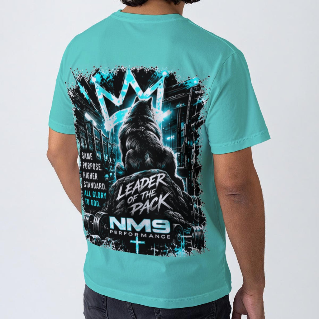NM9 Ice Collection Tee | Built Different Leader Of The Pack | Ice Teal