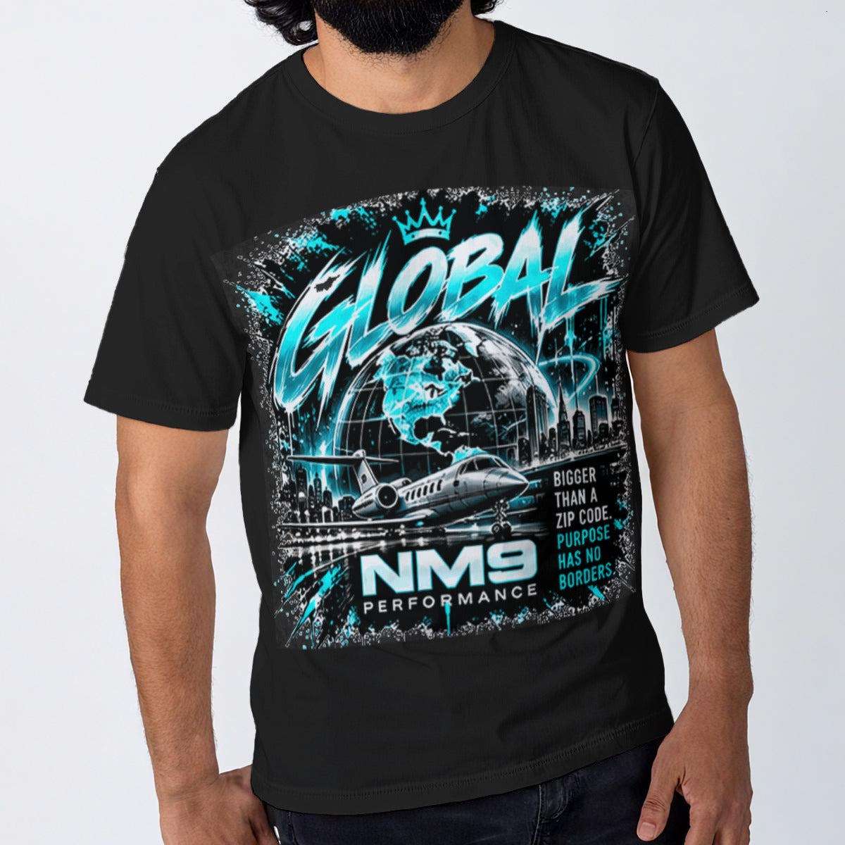 NM9 Ice Collection Tee | Global Series | Black