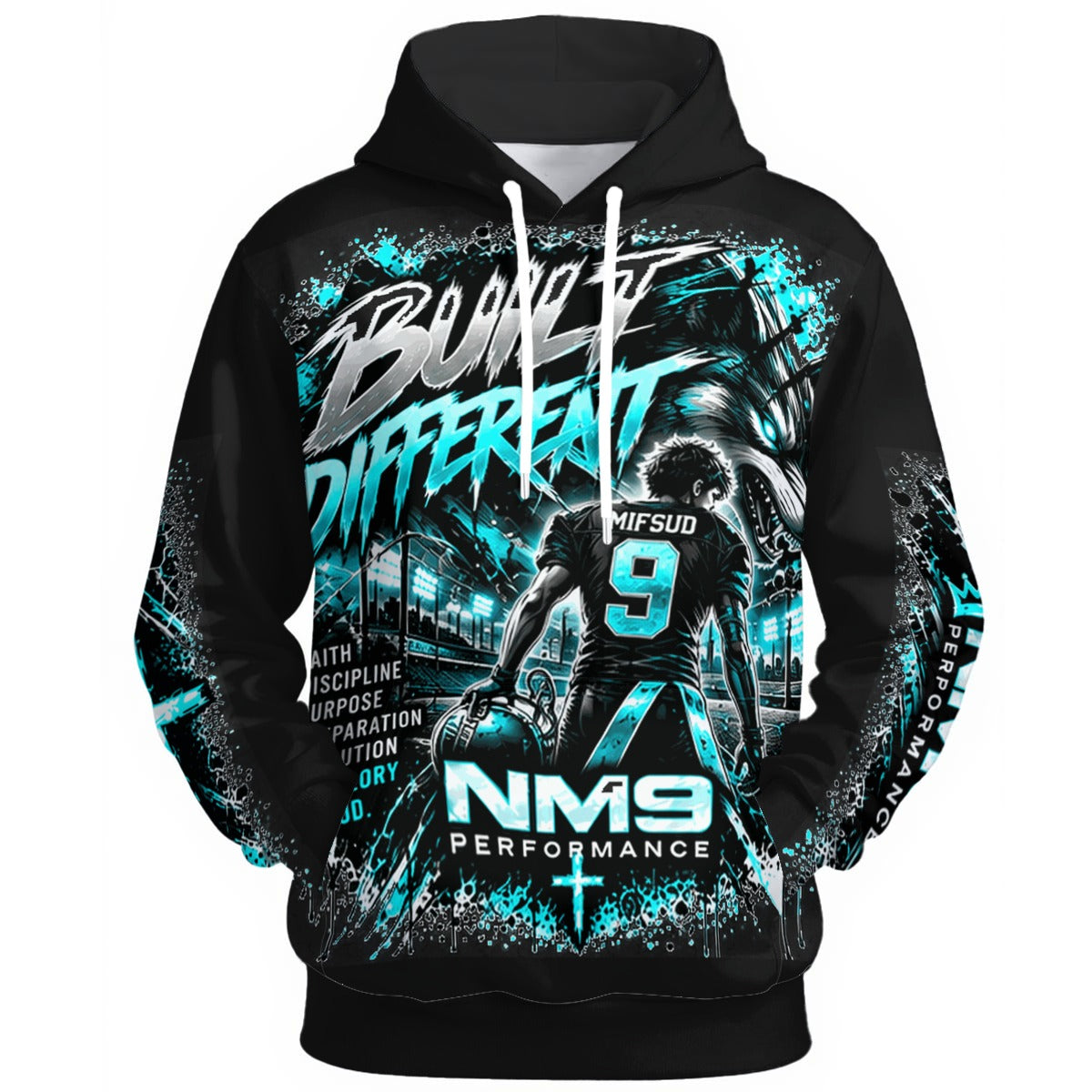 NM9 Ice Collection Hoodie | Built Different Mifsud 9 Edition | Black