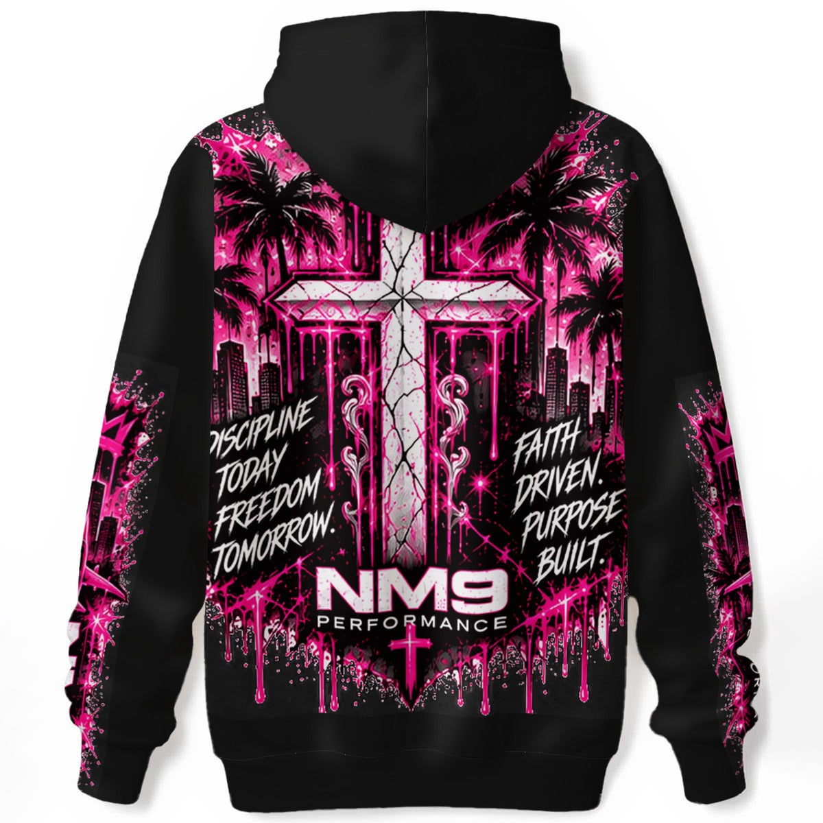 NM9 Pink Collection Hoodie | Chasing More | Black