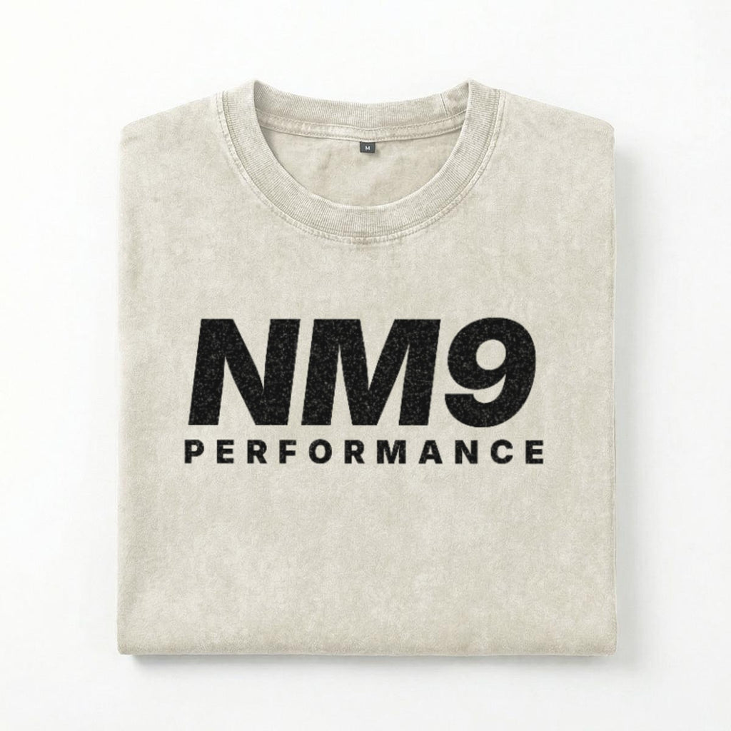 NM9 Performance Heavyweight Tee | Signature | Bone