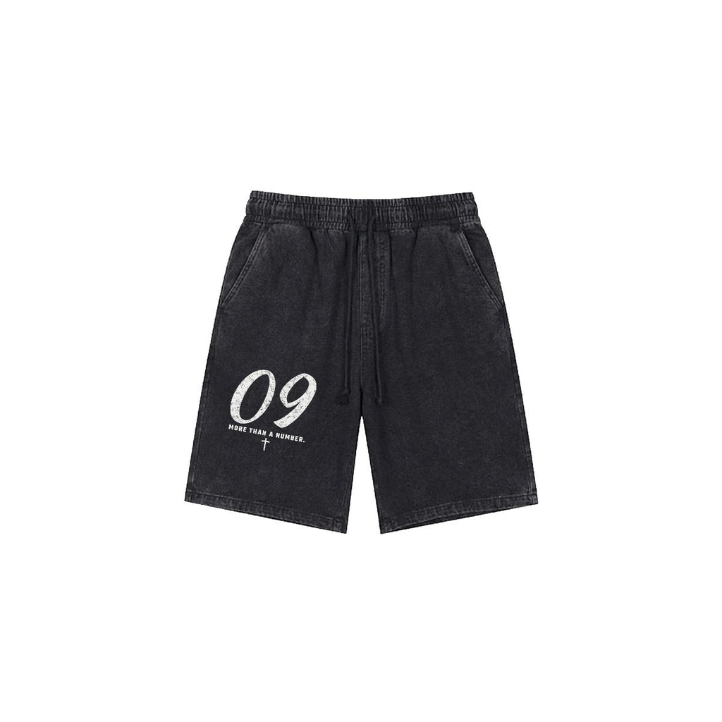 NM9 Performance Heavyweight Sweat Shorts | 09 More Than A Number | Black
