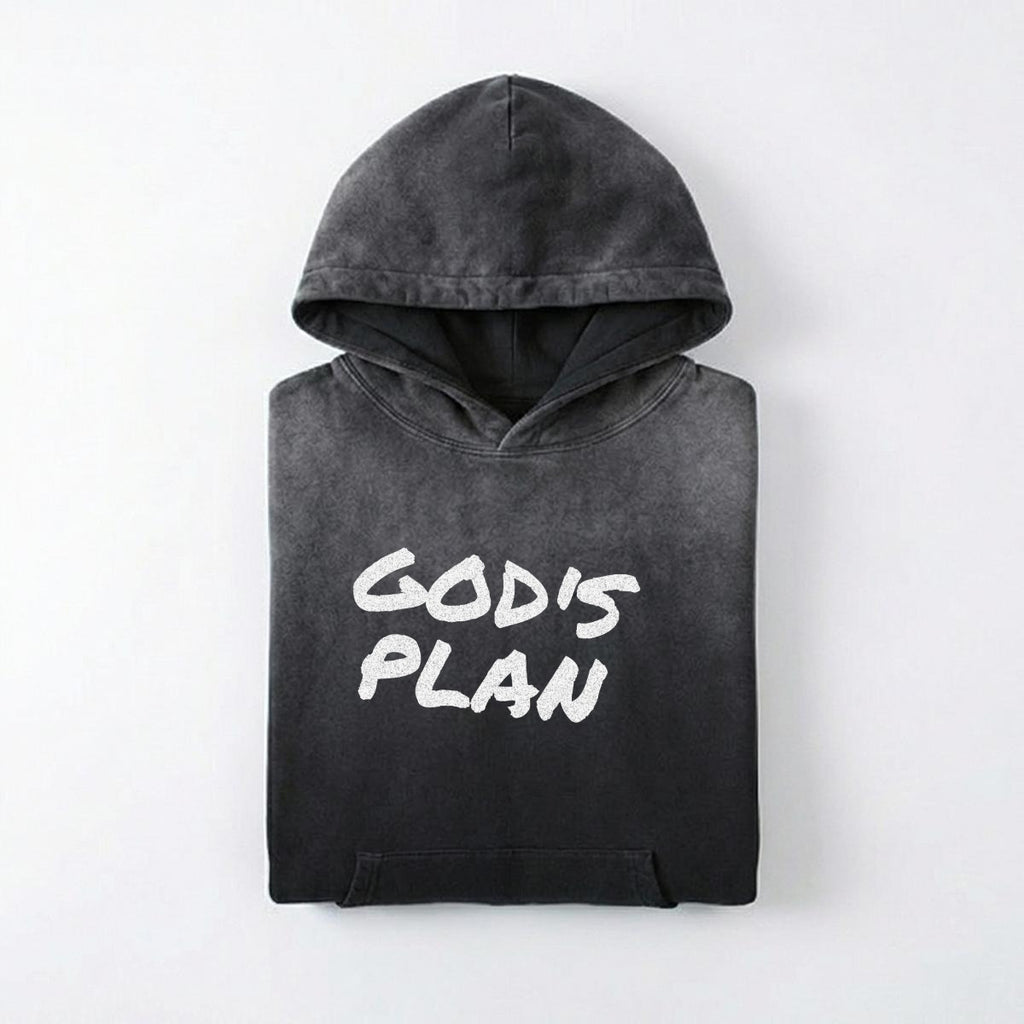 NM9 Ice Collection Heavyweight Hoodie | God's Plan | Black