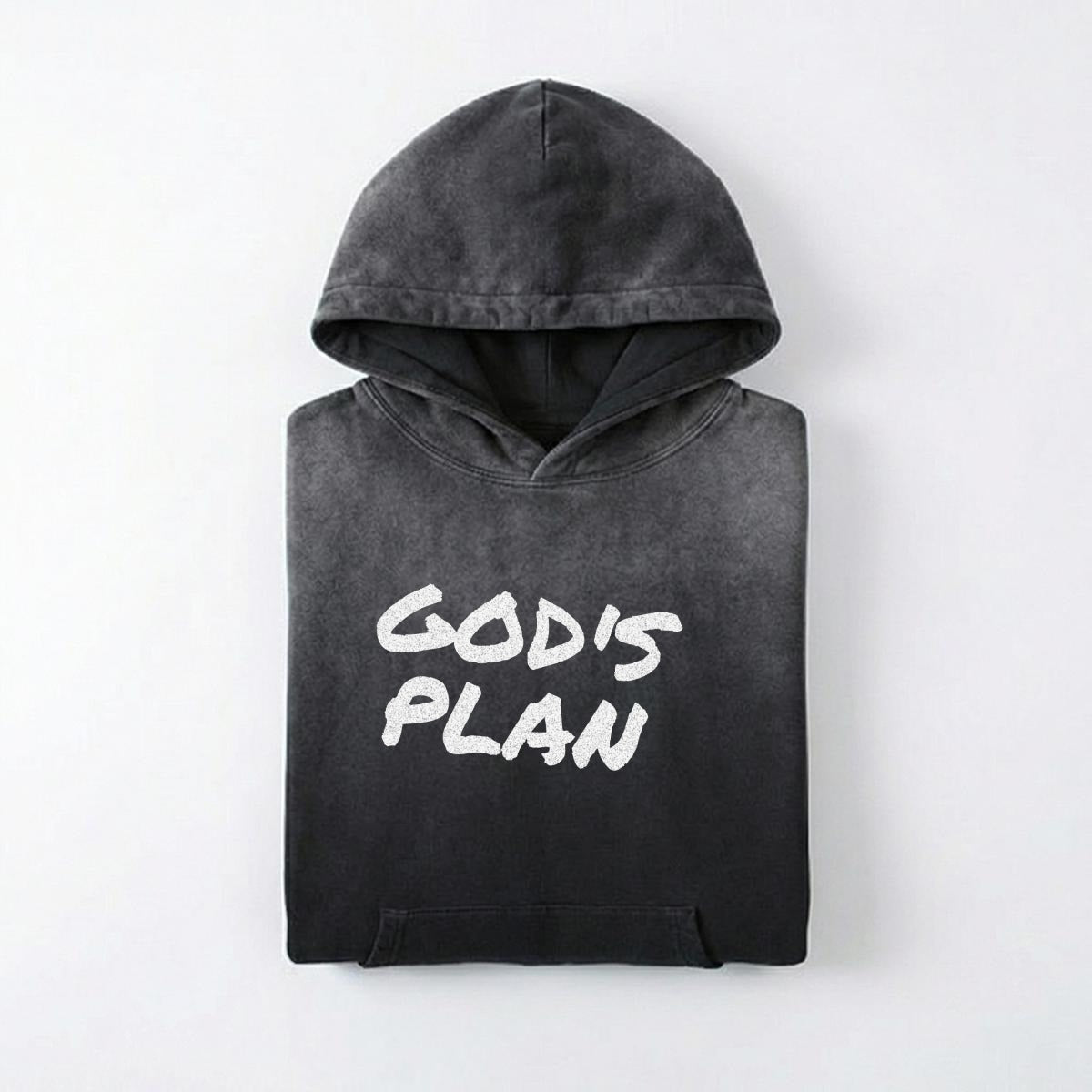 NM9 Ice Collection Heavyweight Hoodie | God's Plan | Black