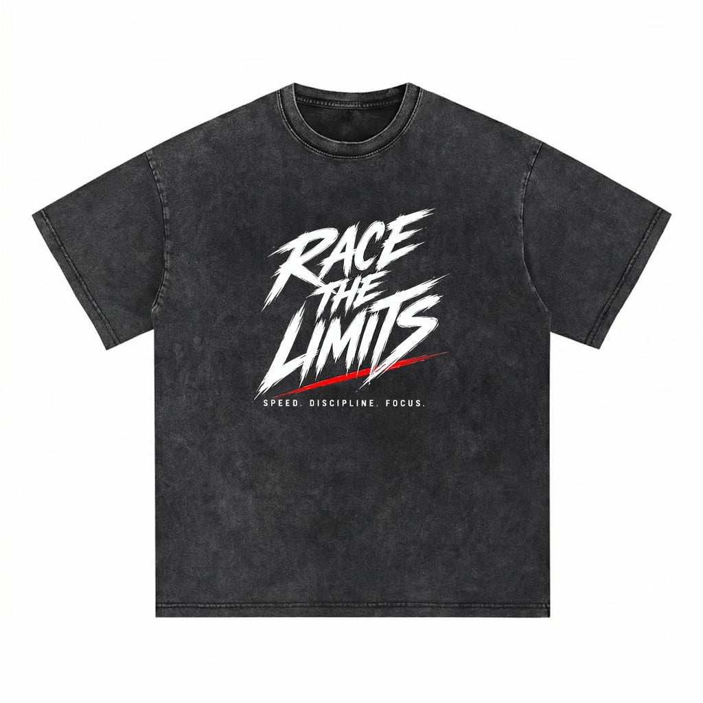 NM9 Executive Collection Heavyweight Tee | Race The Limits Checkered | Black