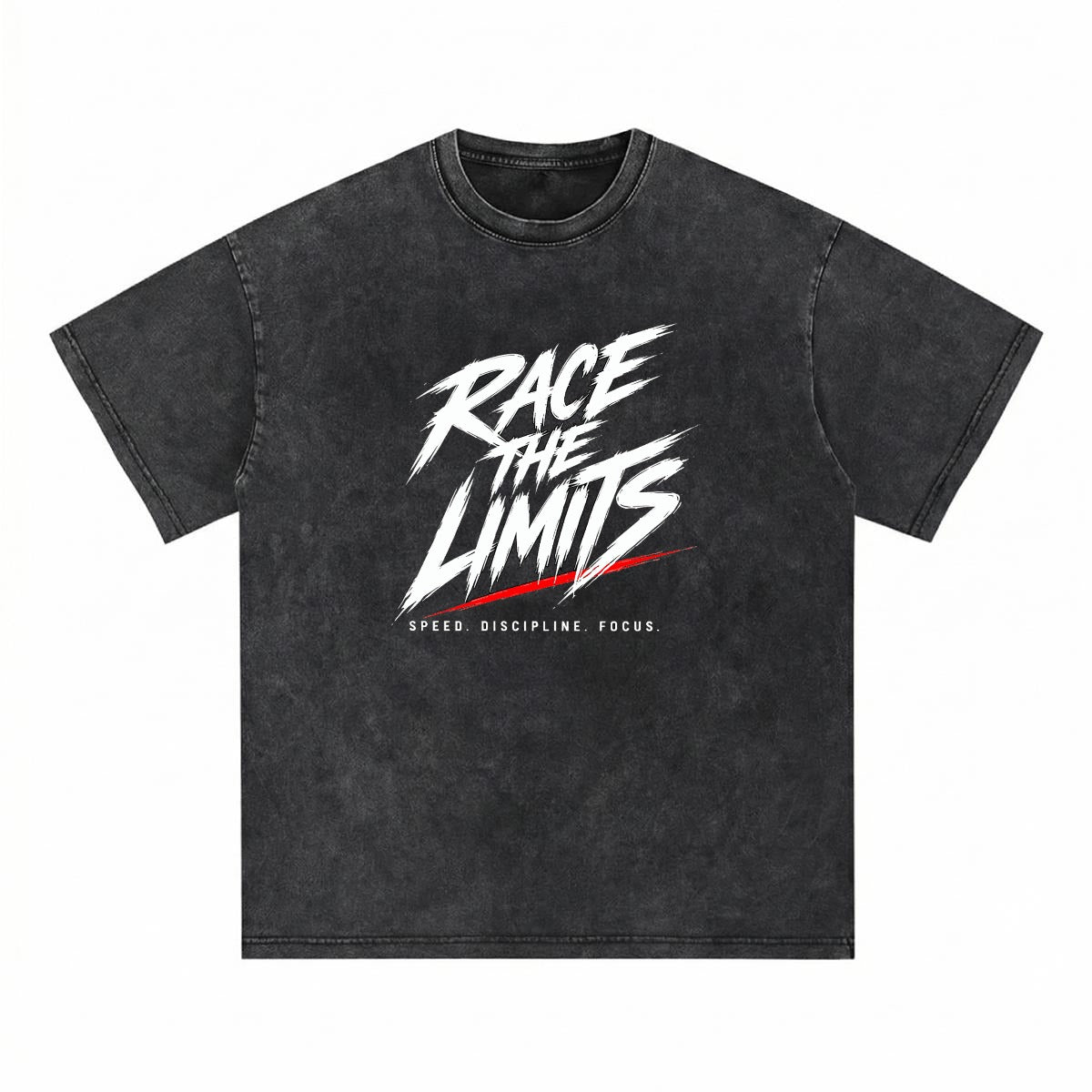 NM9 Executive Collection Heavyweight Tee | Race The Limits Checkered | Black