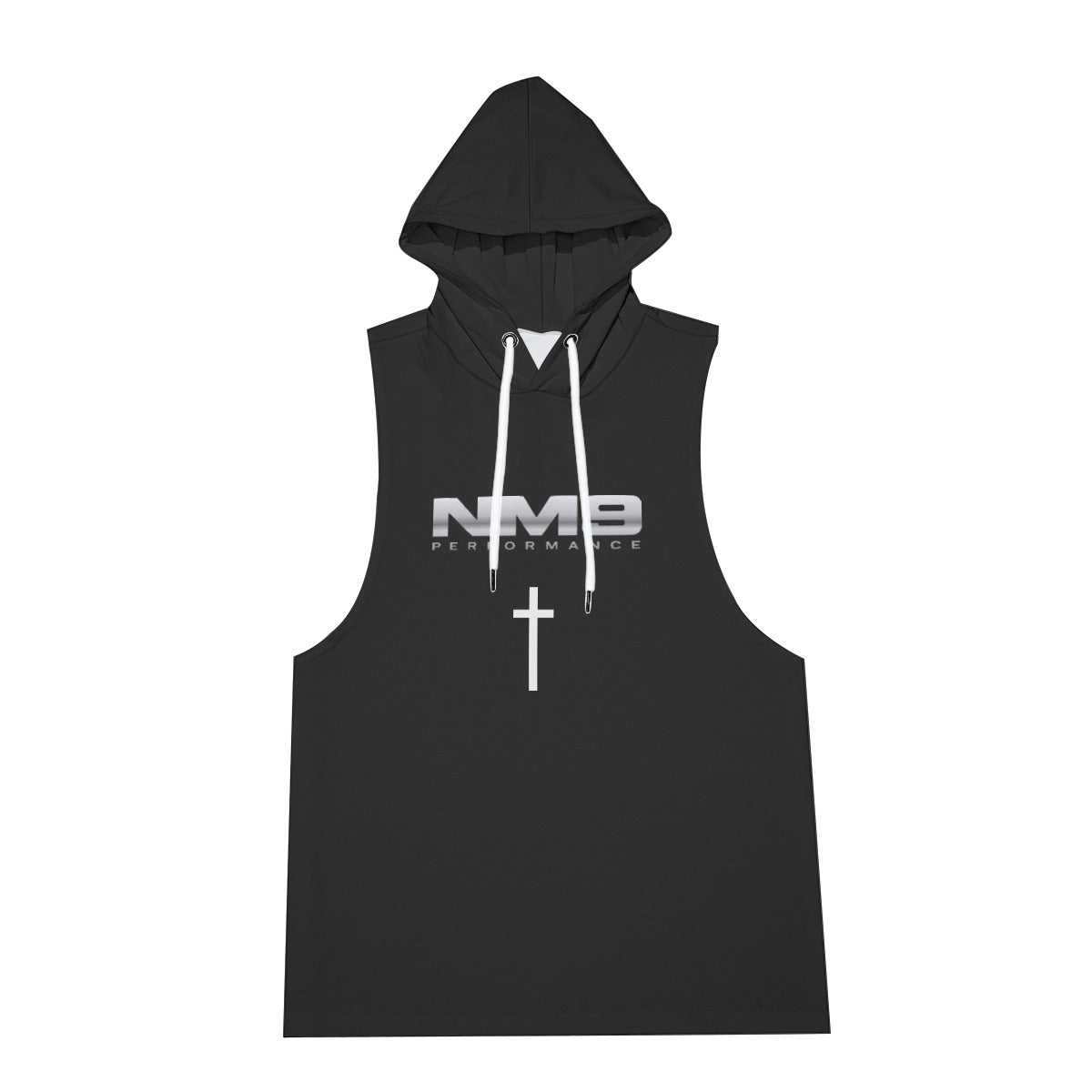 NM9 Sleeveless Hoodie & Shorts Set | Black