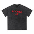 NM9 Performance Heavyweight Tee | Locked In Red | Black