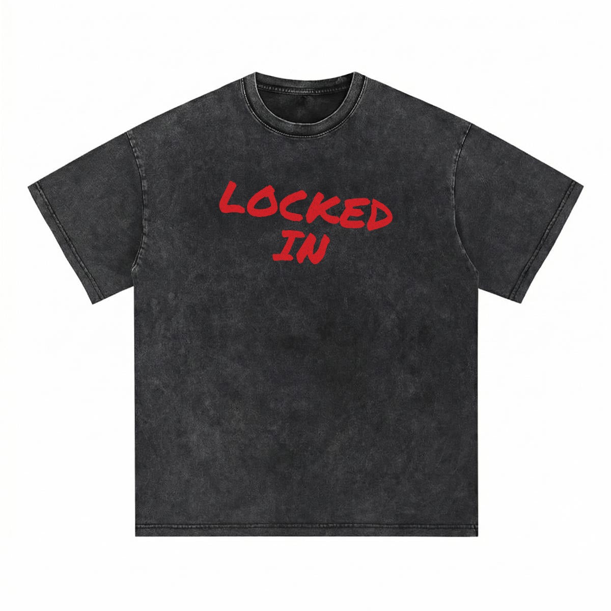 NM9 Performance Heavyweight Tee | Locked In Red | Black