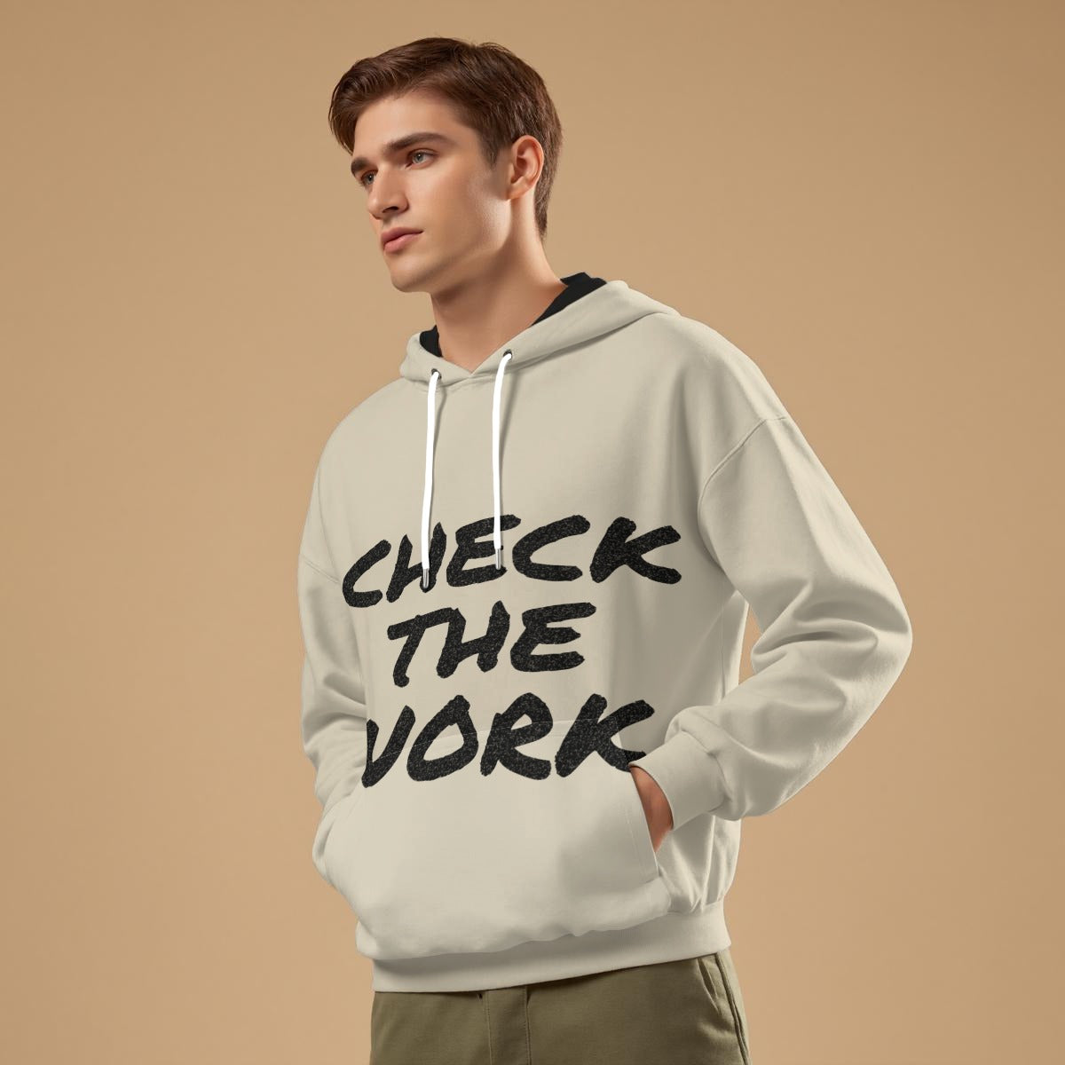 NM9 Performance Hoodie | Check The Work | Bone