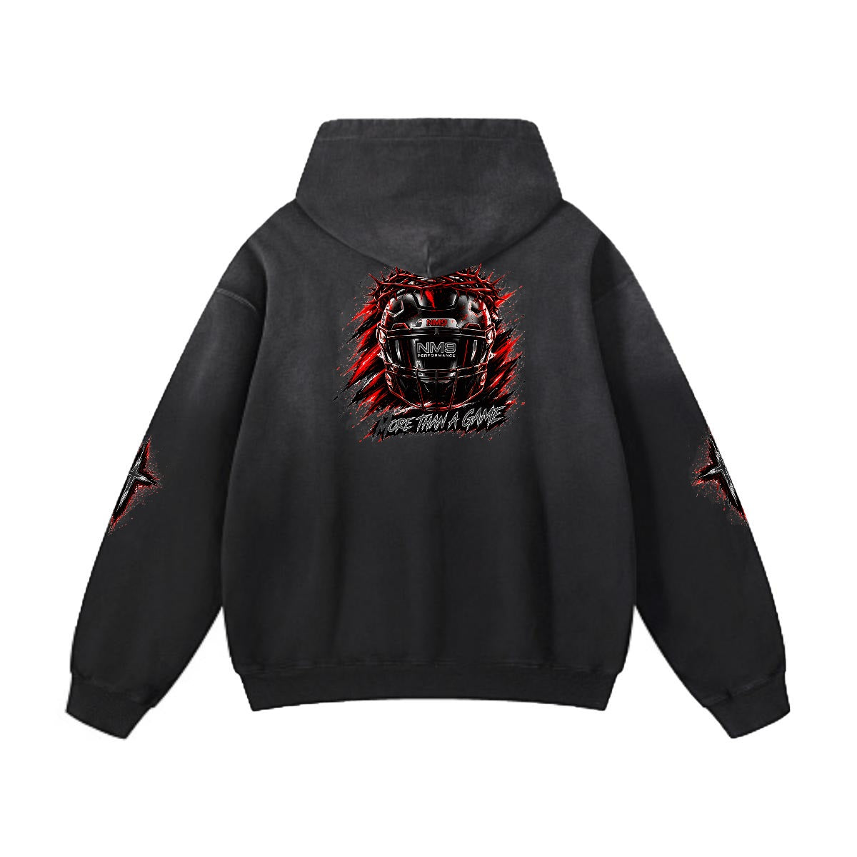 NM9 Executive Collection Heavyweight Hoodie | Faith Over Fame | Black