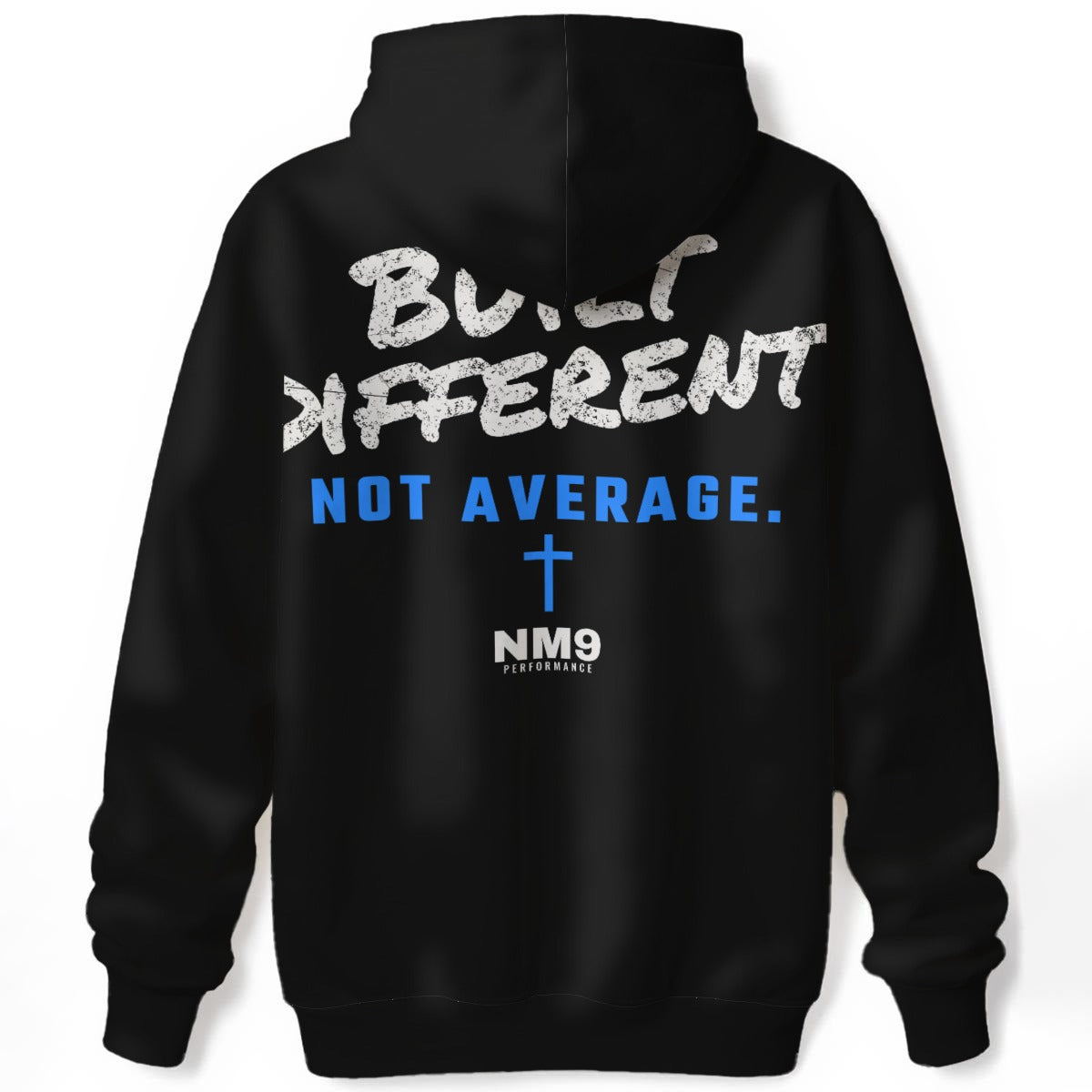NM9 Performance Hoodie | Built Different | Black