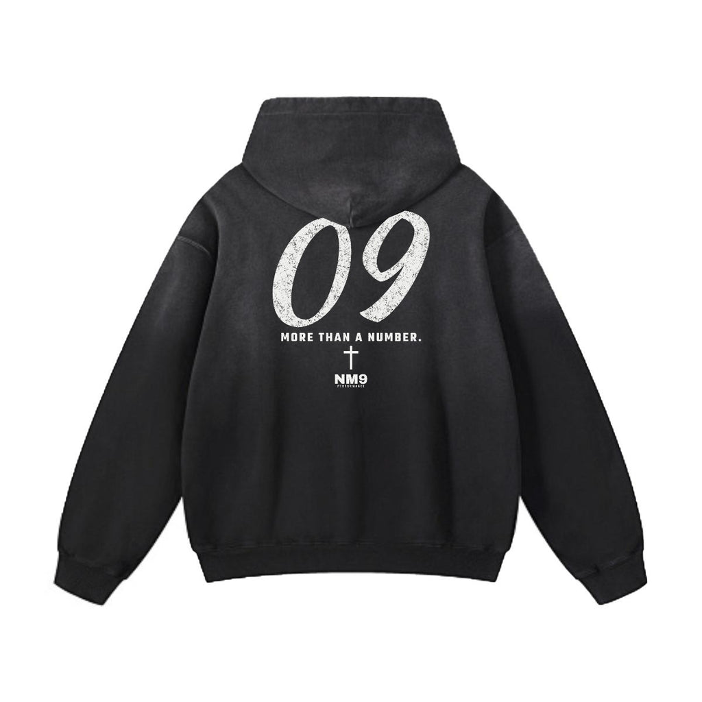 NM9 Performance Heavyweight Hoodie | 09 More Than A Number | Black