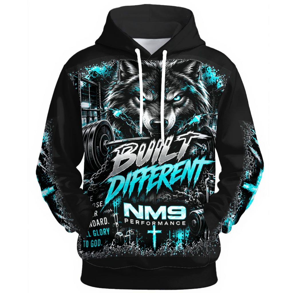 NM9 Ice Collection Hoodie | Built Different Leader Of The Pack | Black