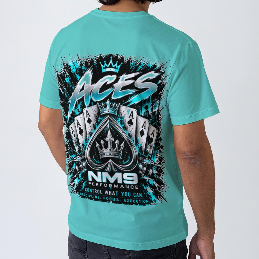 NM9 Ice Collection Tee | Aces Series | Ice Teal