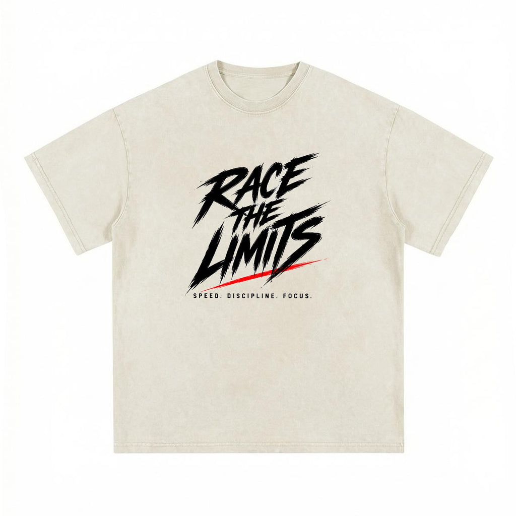 NM9 Executive Collection Heavyweight Tee | Race The Limits Checkered | Bone