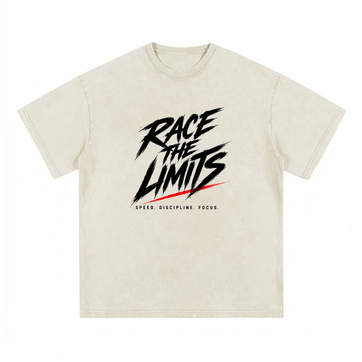 NM9 Executive Collection Heavyweight Tee | Race The Limits Checkered | Bone