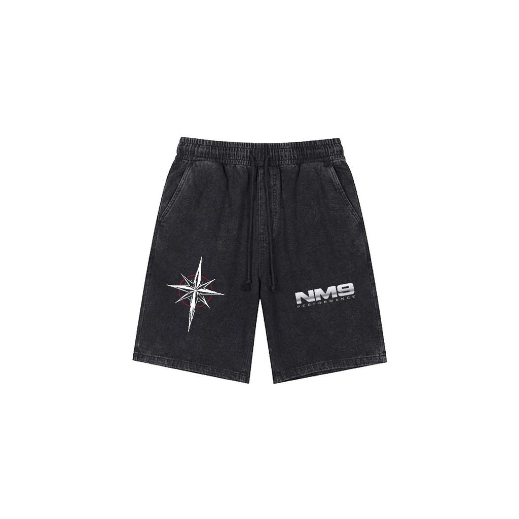 NM9 Hellfire Collection Heavyweight Sweat Shorts | It's In My Blood | Black
