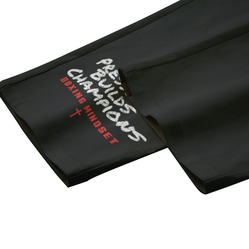 NM9 Performance Open Hem Sweatpants | Pressure Builds Champions | Black