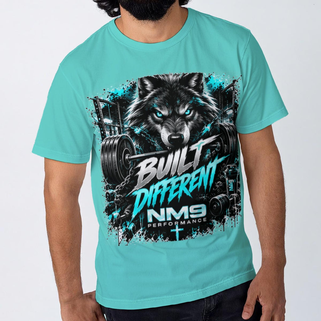 NM9 Ice Collection Tee | Built Different Leader Of The Pack | Ice Teal
