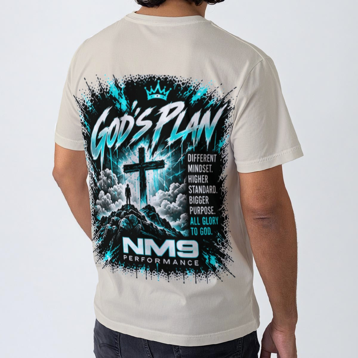 NM9 Ice Collection Tee | God's Plan Statue Edition | Bone
