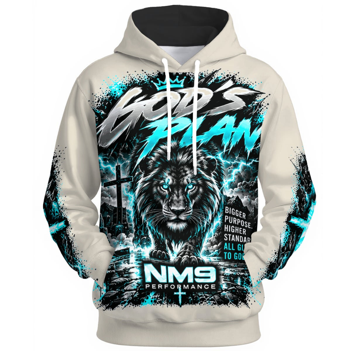 NM9 Ice Collection Hoodie | God's Plan Series | Bone
