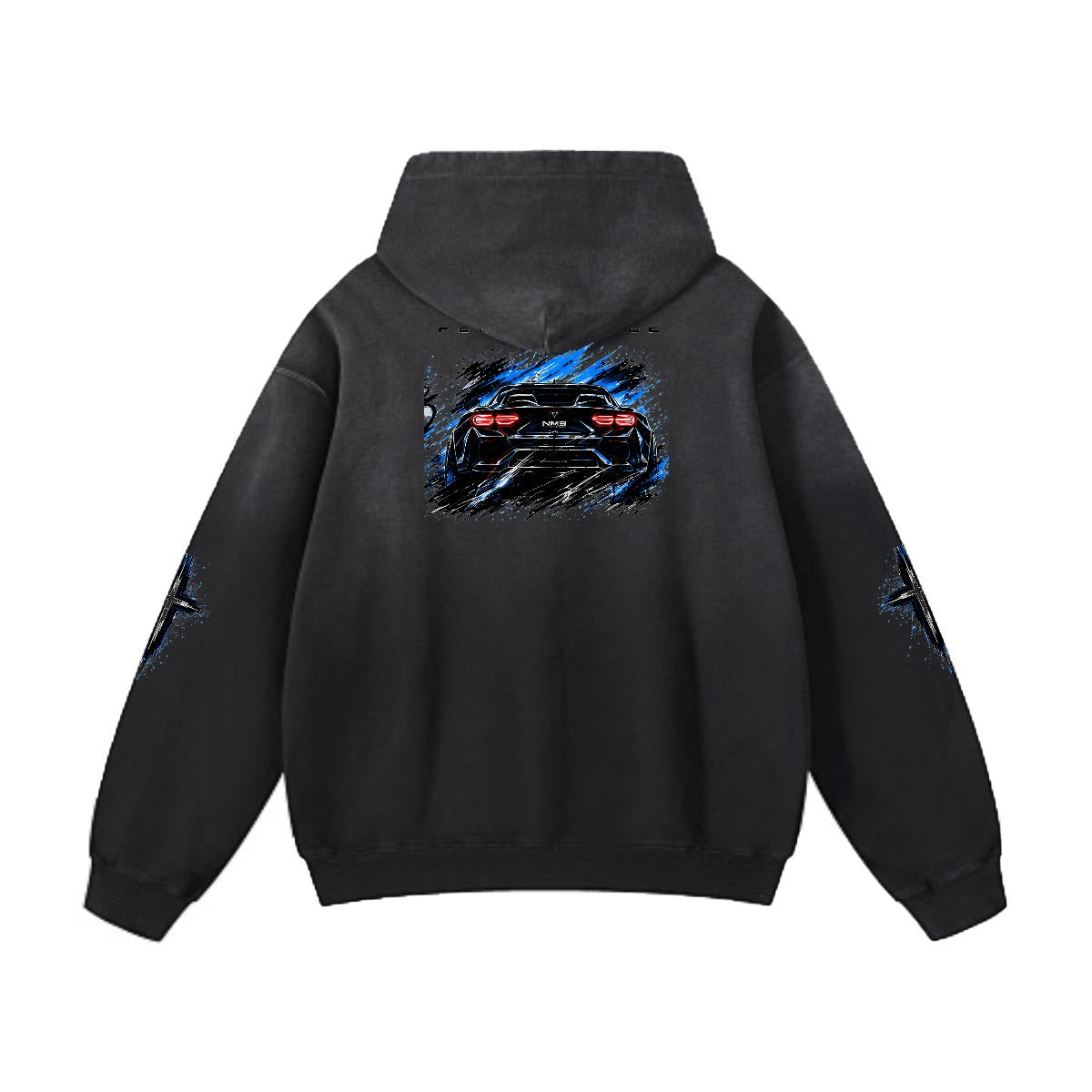 NM9 Executive Collection Heavyweight Hoodie | Race The Limits | Black