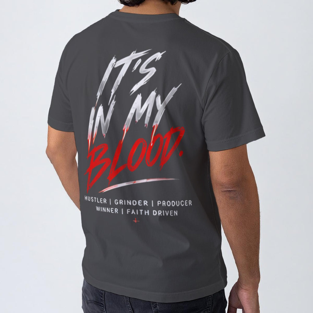 NM9 Bloodline Collection Tee | It's In My Blood | Steel Gray