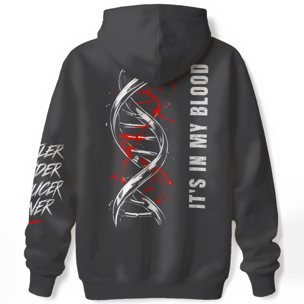 NM9 Bloodline Collection Hoodie | DNA Helix | Steel Gray