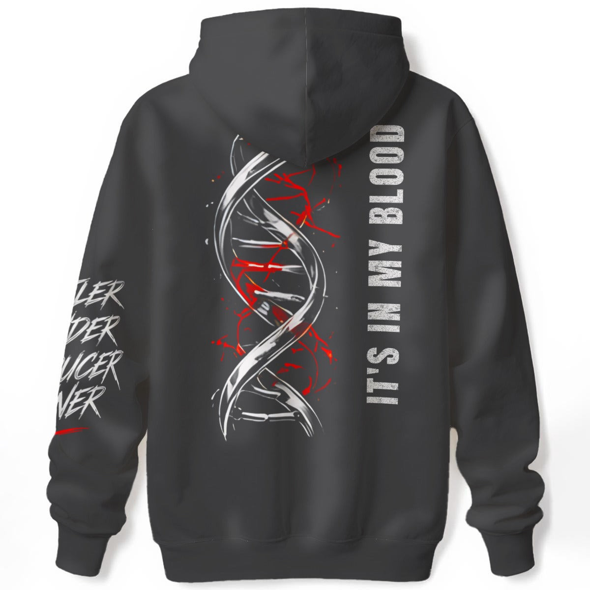 NM9 Bloodline Collection Hoodie | DNA Helix | Steel Gray