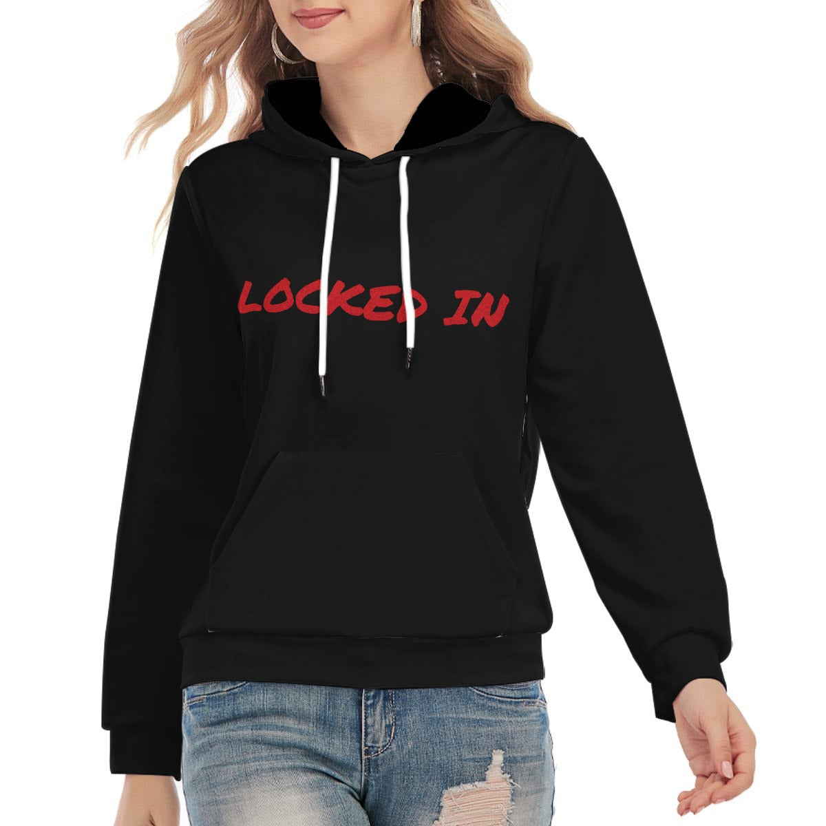 NM9 Performance Hoodie | Locked In Red | Black