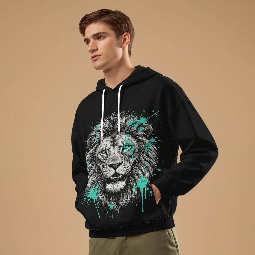 NM9 Ice Collection Hoodie | Lion | Black