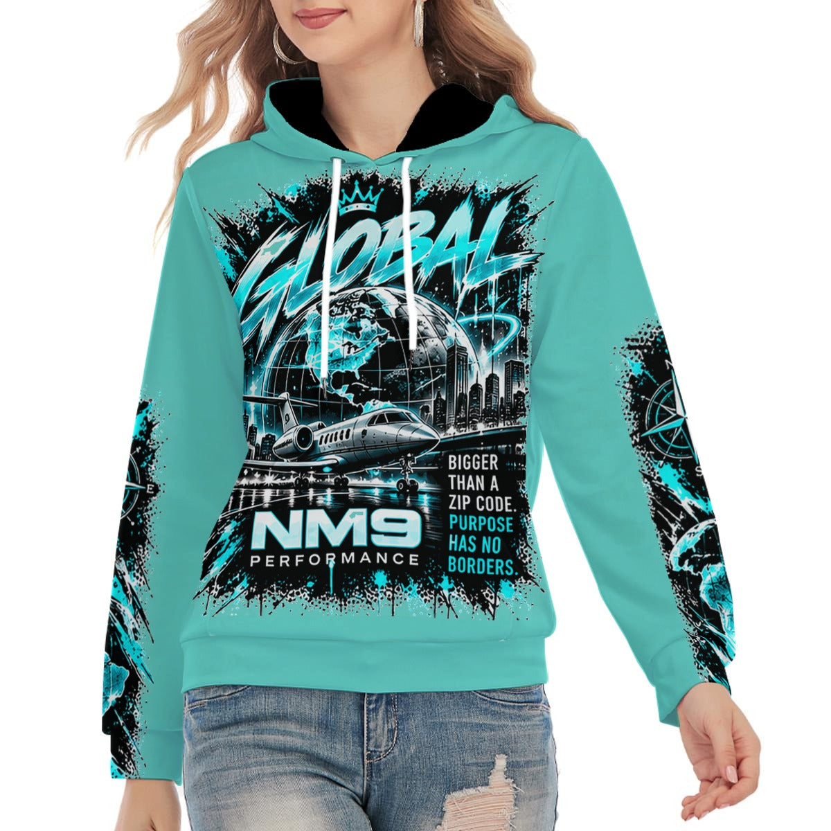 NM9 Ice Collection Hoodie | Global Series | Ice Teal