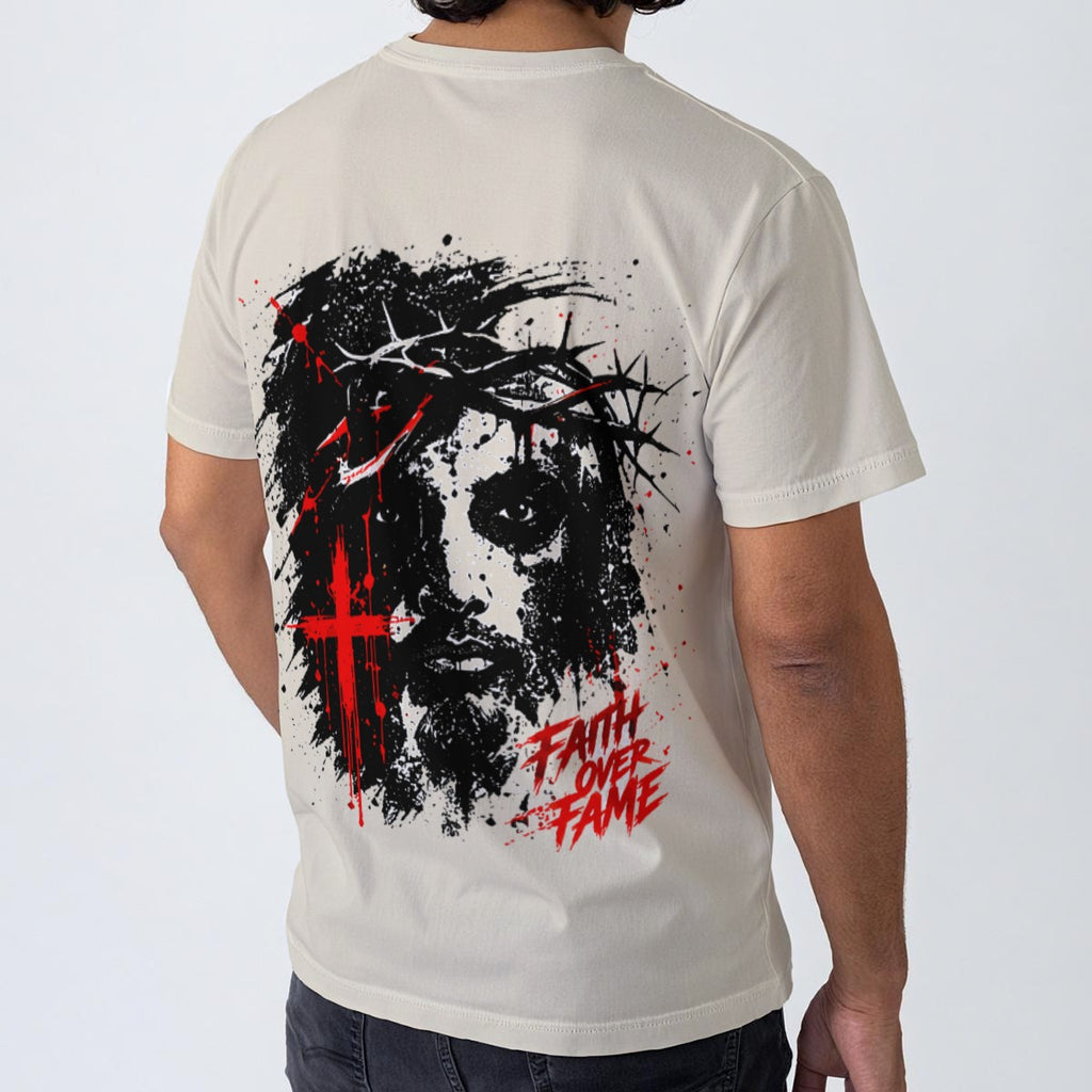 NM9 Executive Collection Tee | Faith Over Fame Crown Of Thorns | Bone