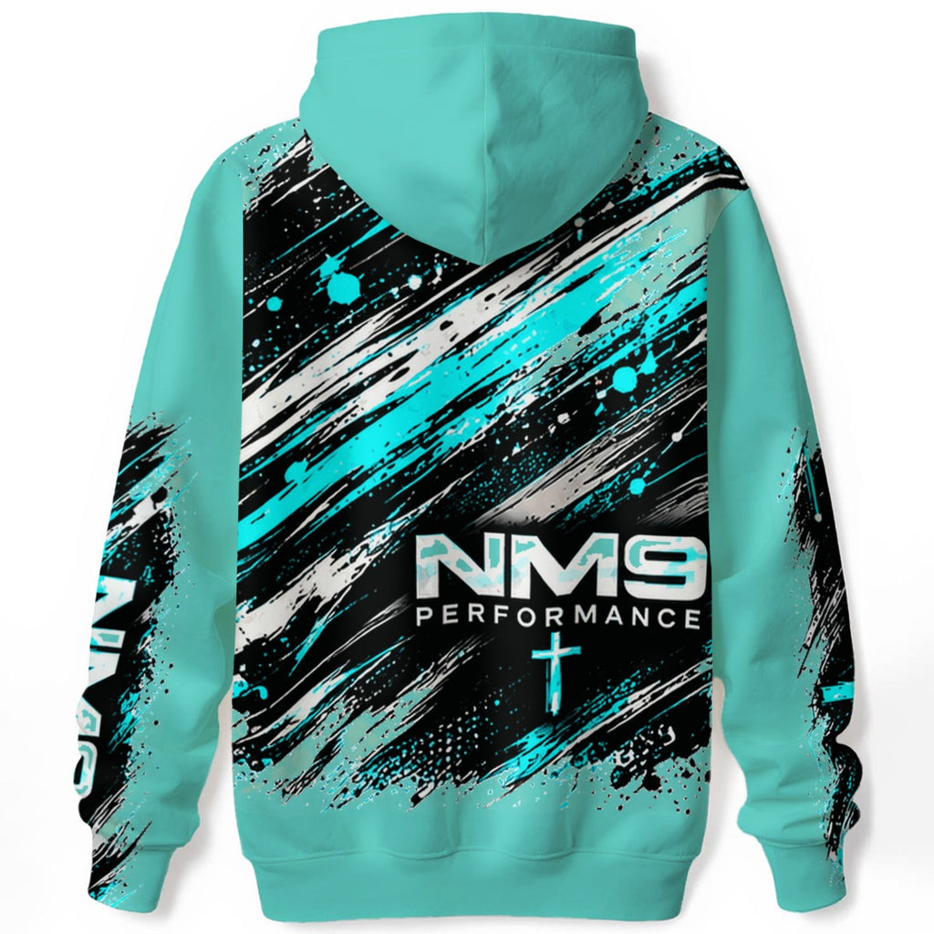 NM9 Ice Collection Hoodie | Signature Series Chest | Ice Teal