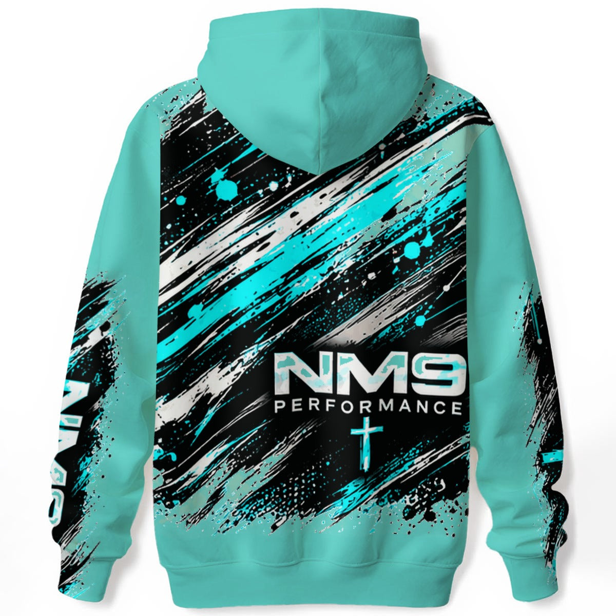 NM9 Ice Collection Hoodie | Signature Series Chest | Ice Teal