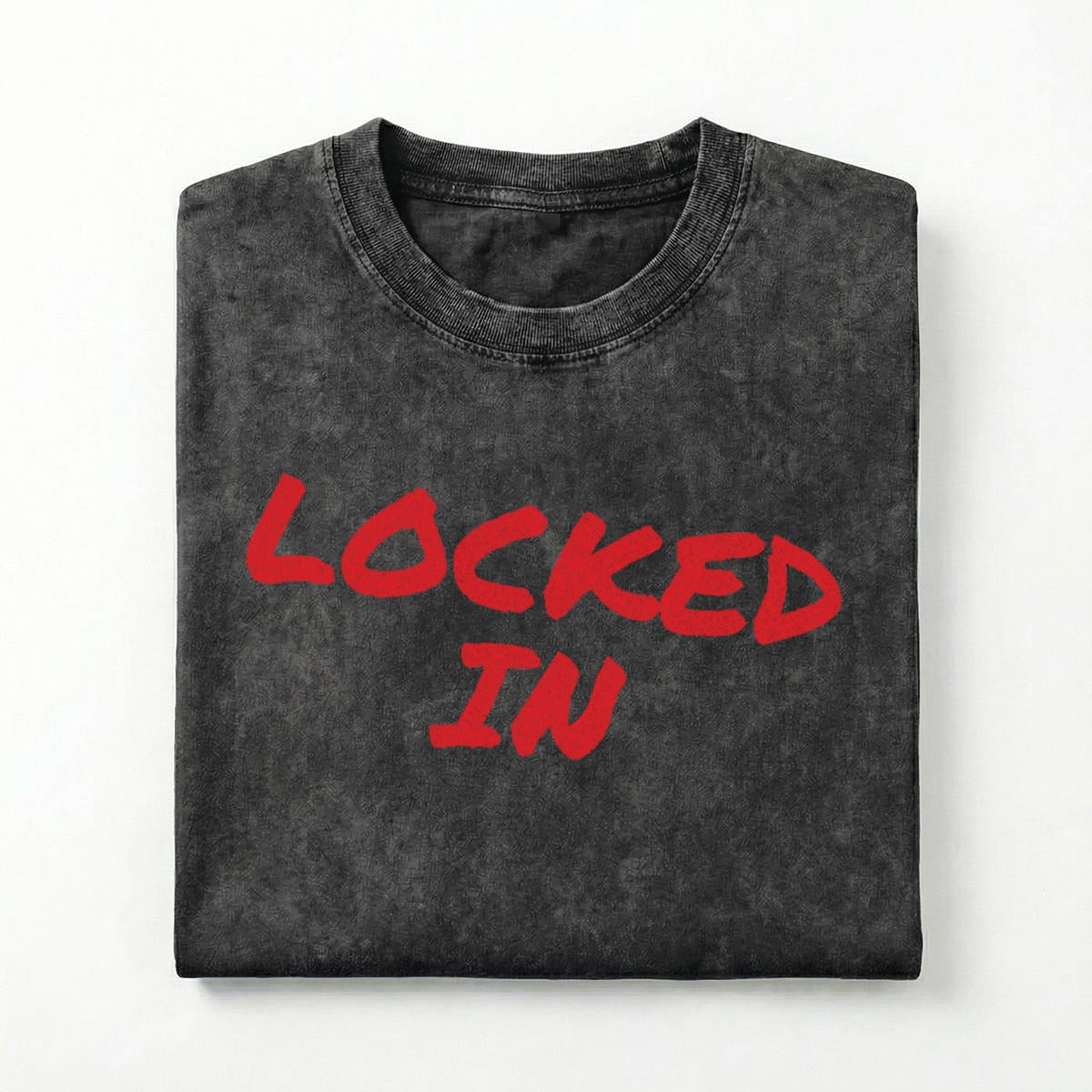 NM9 Performance Heavyweight Tee | Locked In Red | Black