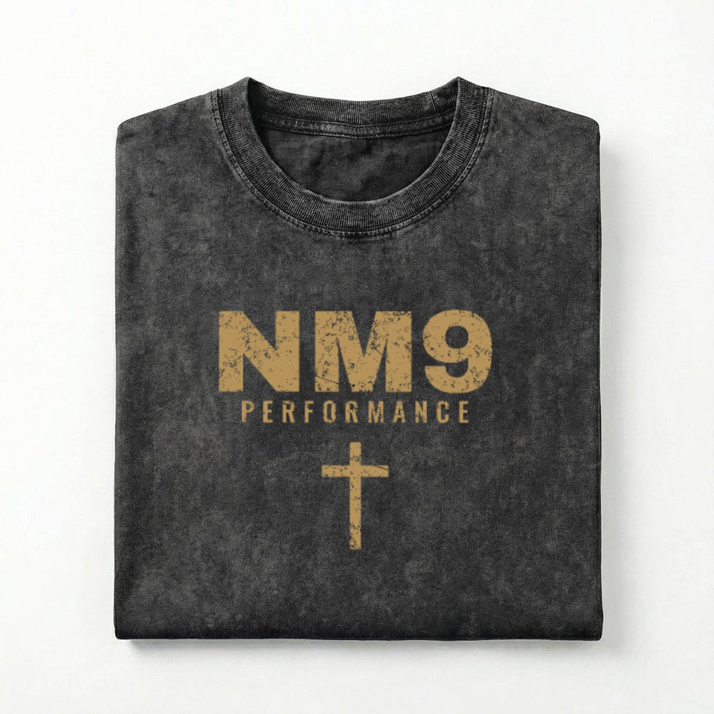 God's Plan Heavyweight Tee | NM9 Performance + Cross | Black