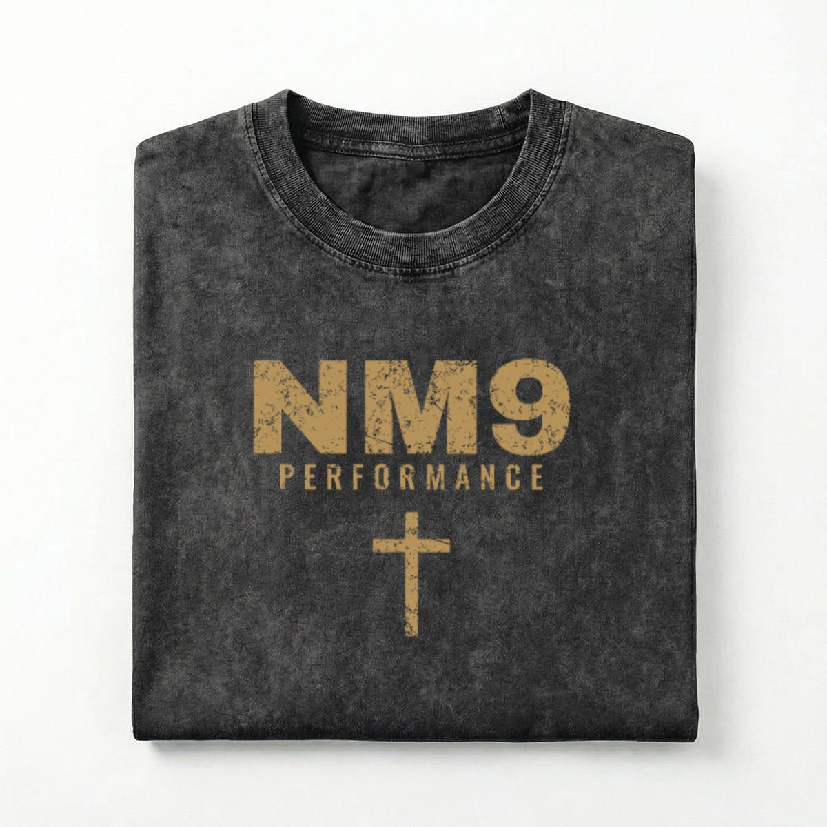 God's Plan Heavyweight Tee | NM9 Performance + Cross | Black