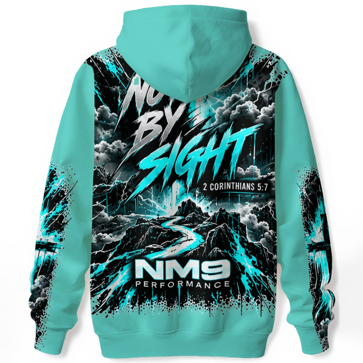 NM9 Ice Collection Hoodie | Not By Sight Series | Ice Teal