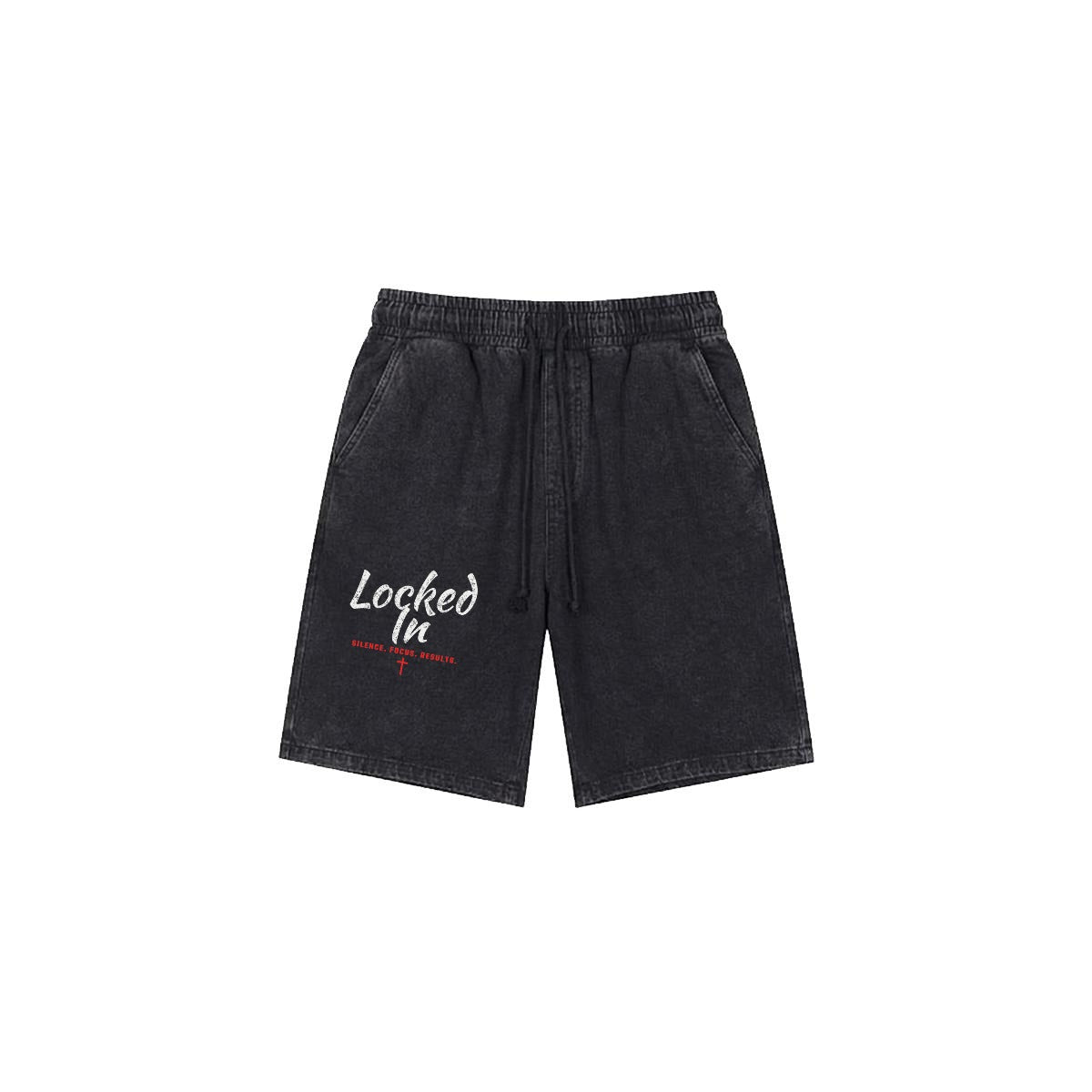 NM9 Performance Heavyweight Sweat Shorts | Locked In | Black