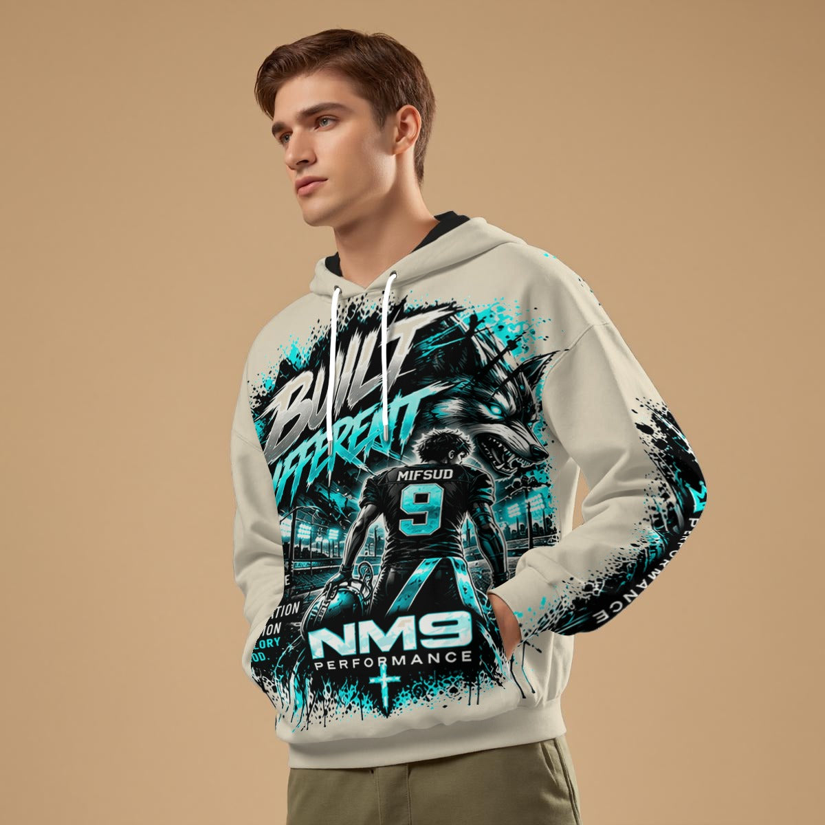 NM9 Ice Collection Hoodie | Built Different Mifsud 9 Edition | Bone