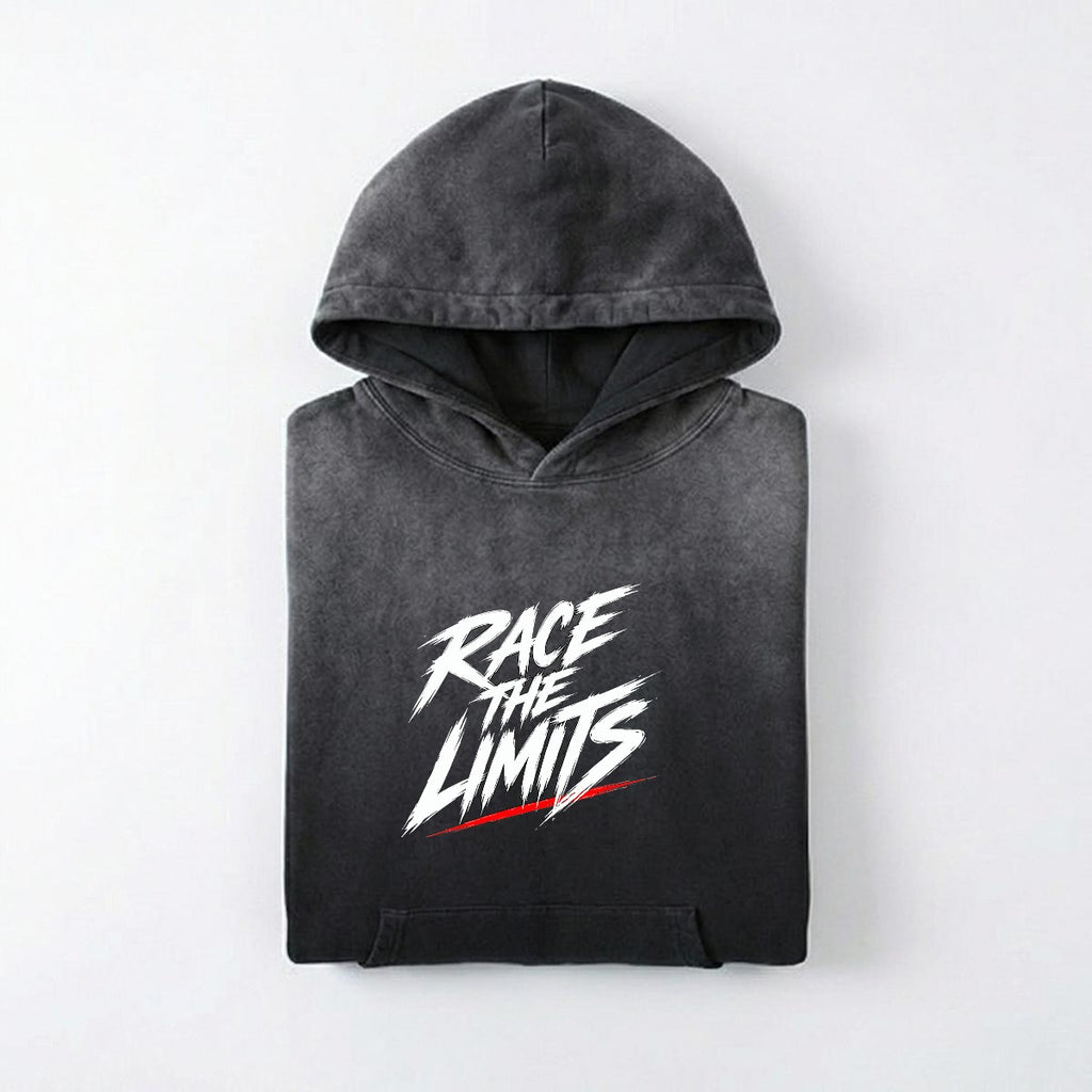 NM9 Executive Collection Heavyweight Hoodie | Race The Limits Checkered | Black