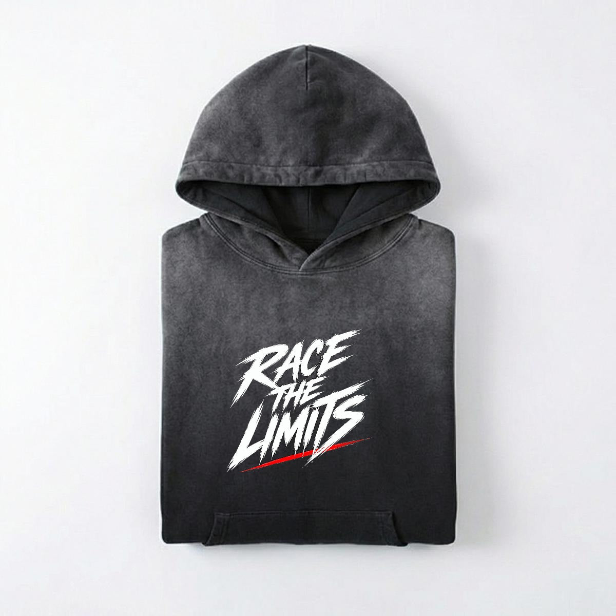 NM9 Executive Collection Heavyweight Hoodie | Race The Limits Checkered | Black