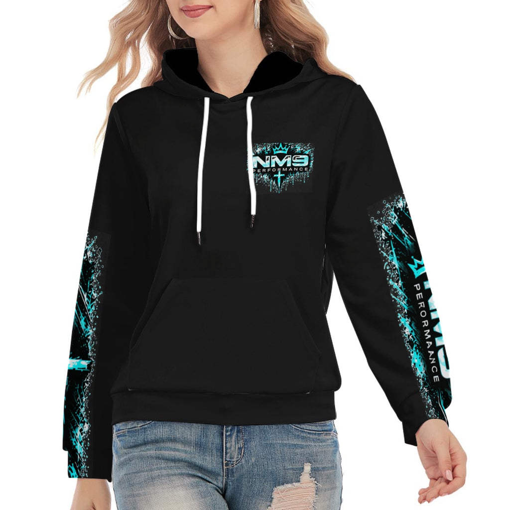 NM9 Ice Collection Hoodie | Girls Built Different Chest | Black