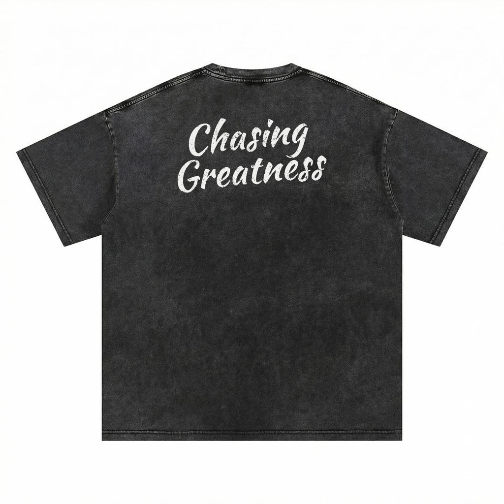 NM9 Performance Heavyweight Tee | Chasing Greatness | Black
