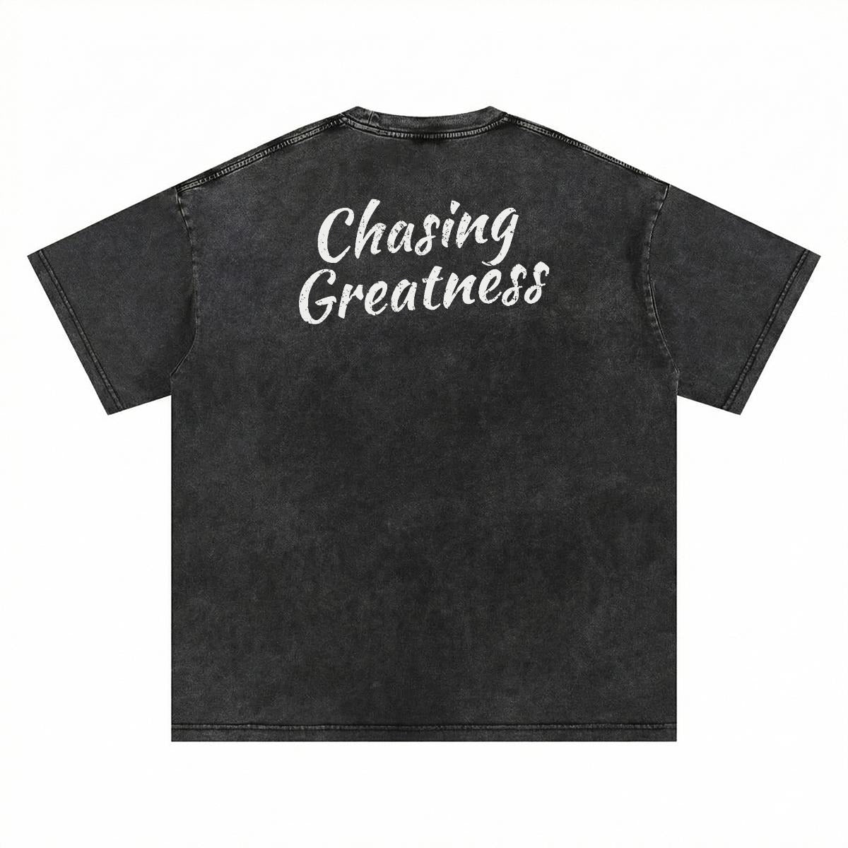 NM9 Performance Heavyweight Tee | Chasing Greatness | Black